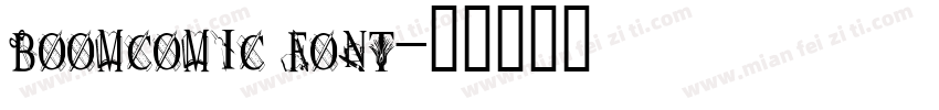 boomcomic font字体转换